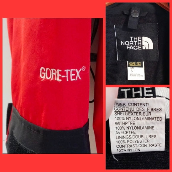 🌬VTG The North Face🌬 - Red/Black Mountain Gore-Tex Coat - Picture 3 of 16